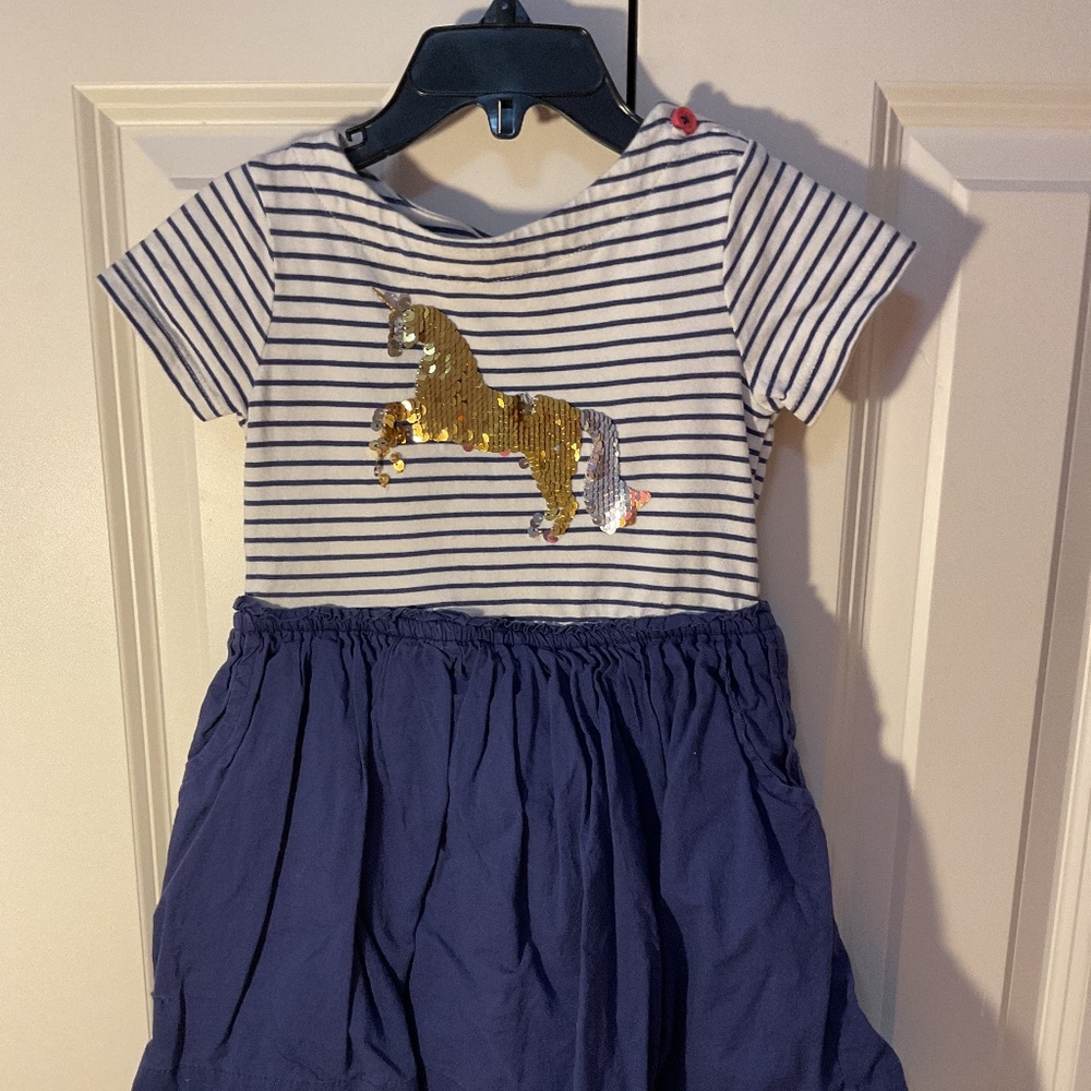 Girl Sequins Mini Boden Dress